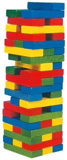 Hra barevná věž Tower Tony s kostkou