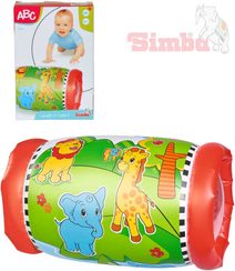 Baby válec chrastící 44x25cm se zvířátky na podporu lezení pro miminko
