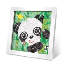 Kreativní set obraz s kamínky panda 17cm