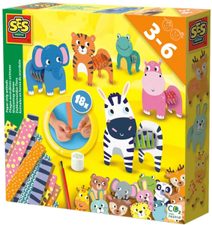 SES CREATIVE Tvoření zvířátek z papírových proužků kreativní set