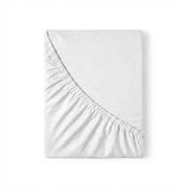 Saténové prostěradlo s gumou bílé