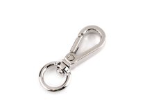 Kovová karabinka otočná, průvlek 9 mm