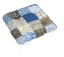 Sedák Adéla prošívaný - 40x40 cm prošívaný Patchwork modrá