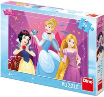 DINO Puzzle 24 dílků Disney Odvážné princezny skládačka 26x18cm