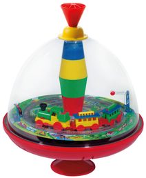 LENA Káča speciální baby vlček (vlk) hrající s vláčkem kov na baterie Zvuk