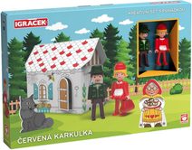 IGRÁČEK Červená Karkulka kreativní set se 2 figurkami a pohádkou