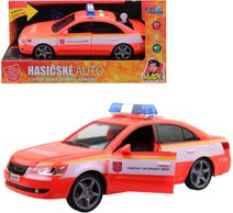 Auto hasičské osobní vůz hasiči na baterie mluví česky CZ Světlo Zvuk