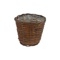 Obal s plastem hnědý P2026/1 - dia 15 × 12 cm