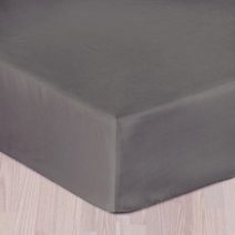 Saténové prostěradlo tmavě šedé 180×200 cm