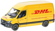 KINSMART Auto model dodávka 1:48 Mercedes-Benz DHL 13cm kov PB