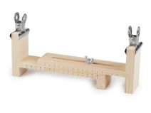 Dřevěný stav na pletení náramků a náhrdelníků, nastavitelný