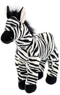 PLYŠ Zebra 28cm stojící