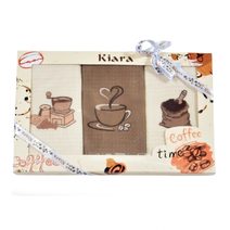 Dárková sada utěrek Kiara Coffee time 50x70 cm 3 ks