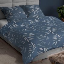 Povlečení bavlněný satén Alexa - modré 140x200+70x90 cm