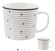 Porcelánový hrnek - linky sada mix 4ks O0259 - dia 9,5 x 8 cm