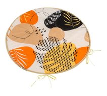 Sedák Adéla kulatý hladký - průměr 40 cm Oblázky oranžová