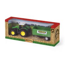 Traktor kovový s vlečkou 4 druhy