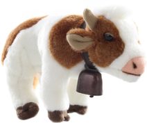 PLYŠ Kráva 25cm se zvoncem *PLYŠOVÉ HRAČKY*