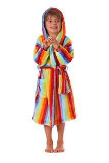 Duhový župan s kapucí pro děti Capri