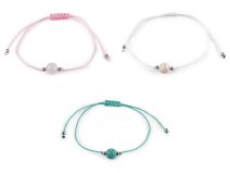 Náramek shamballa minerální korálek