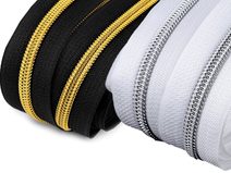 Zip spirálový No 5 s metalickými zoubky metráž