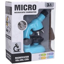 Mikroskop 21cm s držákem na mobil Zvětšení 100x, 400x, 1200x.