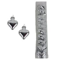 Vánoční srdíčka k zavěšení, 10 ks S0447-28 - 4 cm