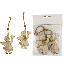 Andílek k zavěšení, 2ks D0827 - 6 x 0,5 x 7,5 cm