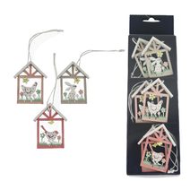 Jarní dekorace k zavěšení, 6 ks D6102 - 5,8 cm