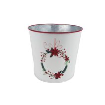 Vánoční květináč plechový K3913/2 - 15 cm