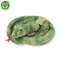 Plyšový had zelený 90 cm ECO-FRIENDLY