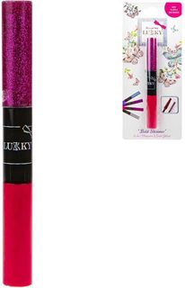 LUKKY Řasenka dětská 5ml se třpytkami na řasy 2v1 Červená na kartě