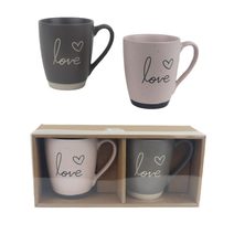 Keramický hrnek Love, 2 ks X6968 - 350 ml