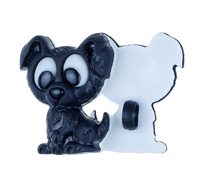 Knoflík - balení po 2ks Černá