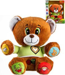 Plyšový medvěd Vojtík 30 cm (vypráví pohádky CZ, zvuk)