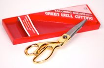 Nůžky GREEN WELL CUTTING zlaté délka 24cm