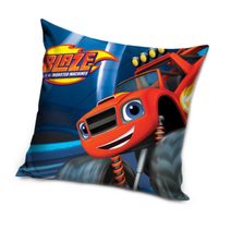 Polštářek Plamínek a Čtyřkoláci Rudý Monster Truck 40x40 cm