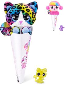 EP Line PLYŠ Zvířátko Coco Rainbow s překvapením 6 druhů v kornoutu