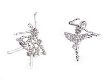 Brož s broušenými kamínky baletka