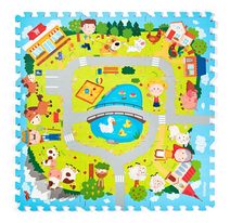 Pěnové Puzzle Vesnice 9 ks