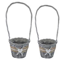 Obal s plastem šedý, S/2 P2025-21 - dia 14x12/41cm