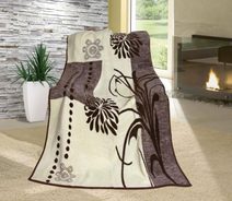 Přikrývka Karmela PLUS jednolůžko Béžová 2049/727 150x200 cm