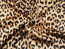 Satén elastický zvířecí vzor METRÁŽ