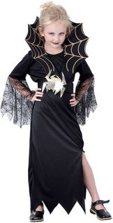 KARNEVAL Šaty ČERNÁ KRÁLOVNA vel. L (130-140 cm) 8-10 let KOSTÝM