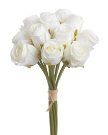 Růže svazek 12 ks - bílá/krém