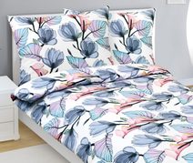 Povlečení bavlněné Modrá,Fialová,Růžová 90/450