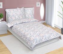 Povlečení bavlněné Šedá,Bílá,Modrá,Lososová 90/872