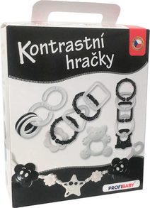PROFIBABY Baby konstratní hračky + zábrana na kočárek pro miminko