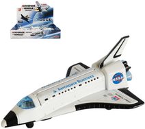 Raketa vesmírná 15cm kov zpětný chod Nasa 1:400 na baterie Světlo Zvuk