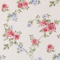 Látka - Dita Smetanová,Růžová,Zelená 48/404 šířka 140 cm